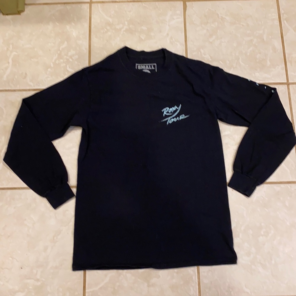 Khalid Roxy Tour Black Long Sleeve t-Shirt Size S